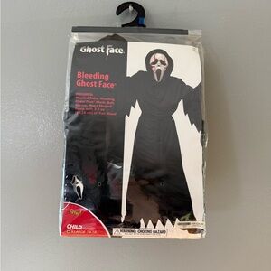 Ghost Face Costume for Kids - Black